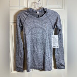 Lululemon Athletica Heathered Gray swiftly Long Sleeve Top